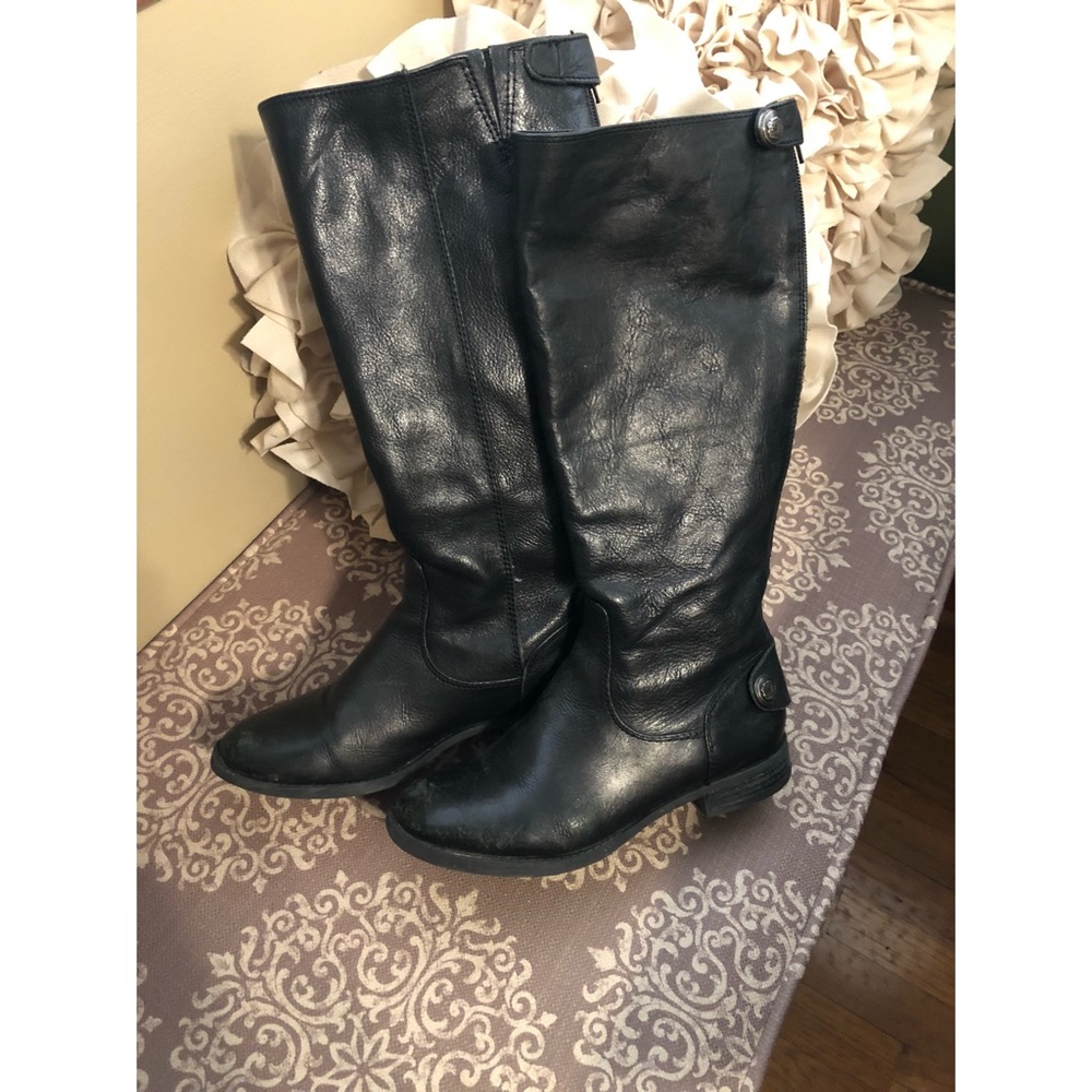 Arturo Chiang Black Riding Boot